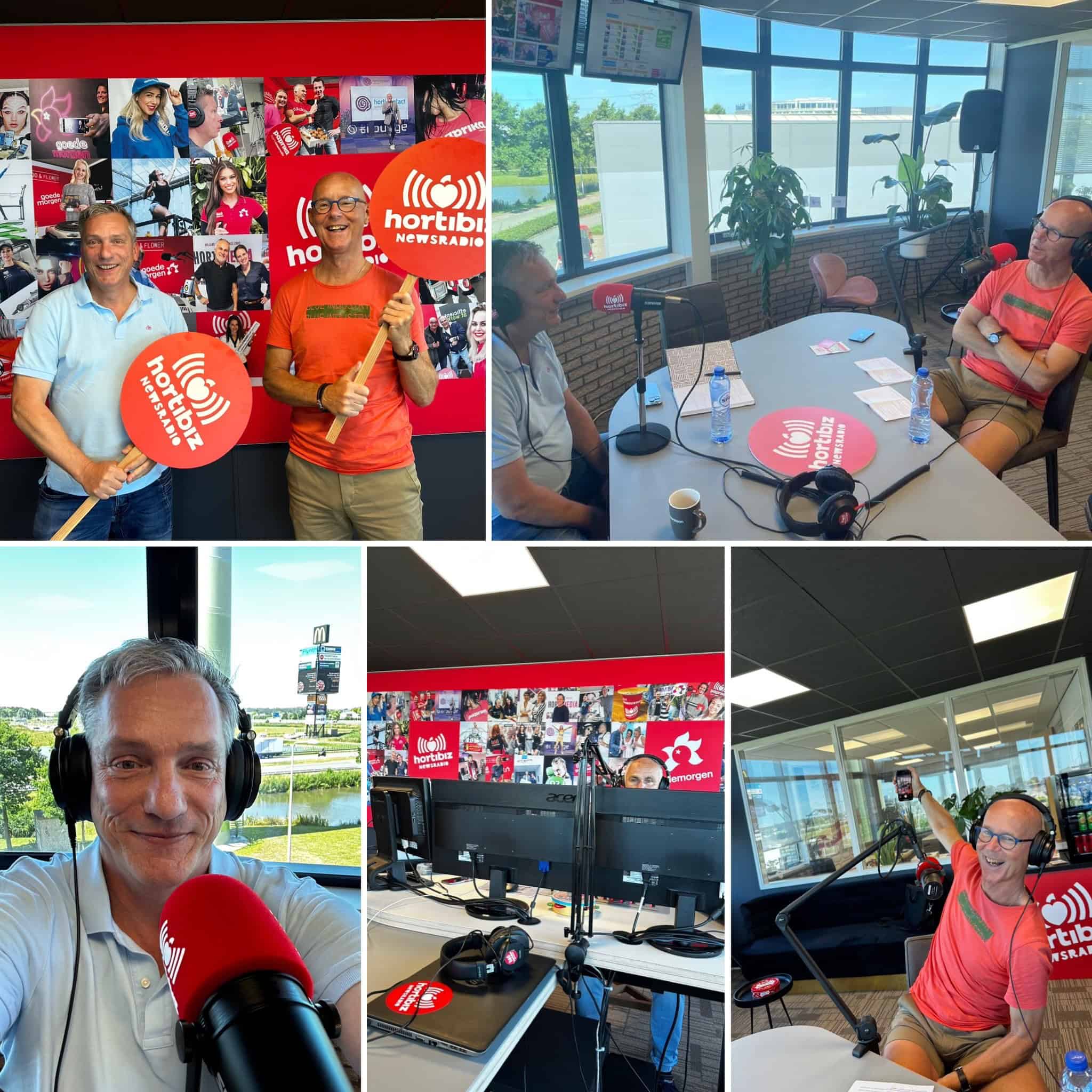 Radio-uitzending Elips Solutions bij Hotlibz radioshow in een studio setting.